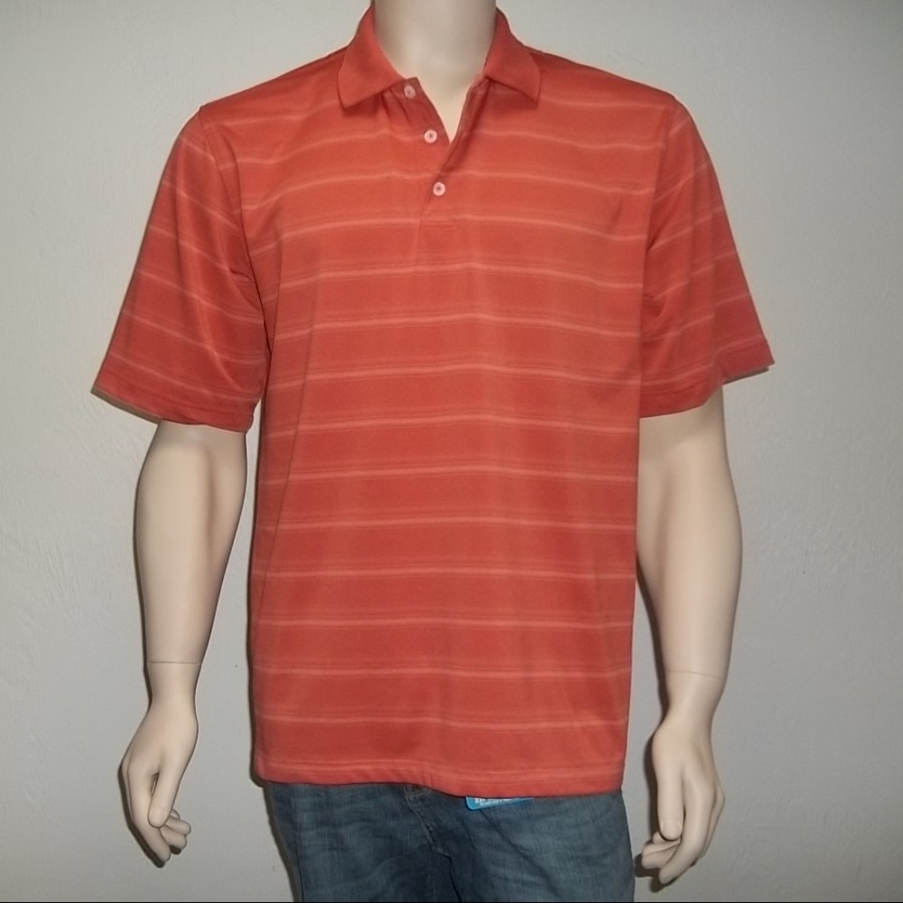 Tommy Armour Mens' Golf Polo Stripped Shirt-L